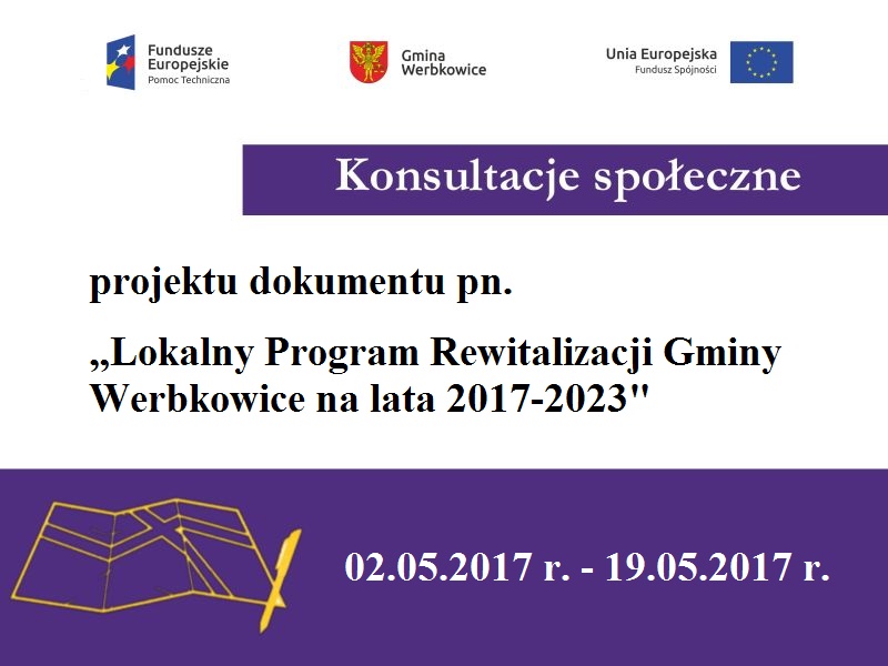 Wyniki konsultacji społecznych dotyczących projektu dokumentu pt. „Lokalny Program Rewitalizacji Gminy Werbkowice na lata 2017-2023‟ 