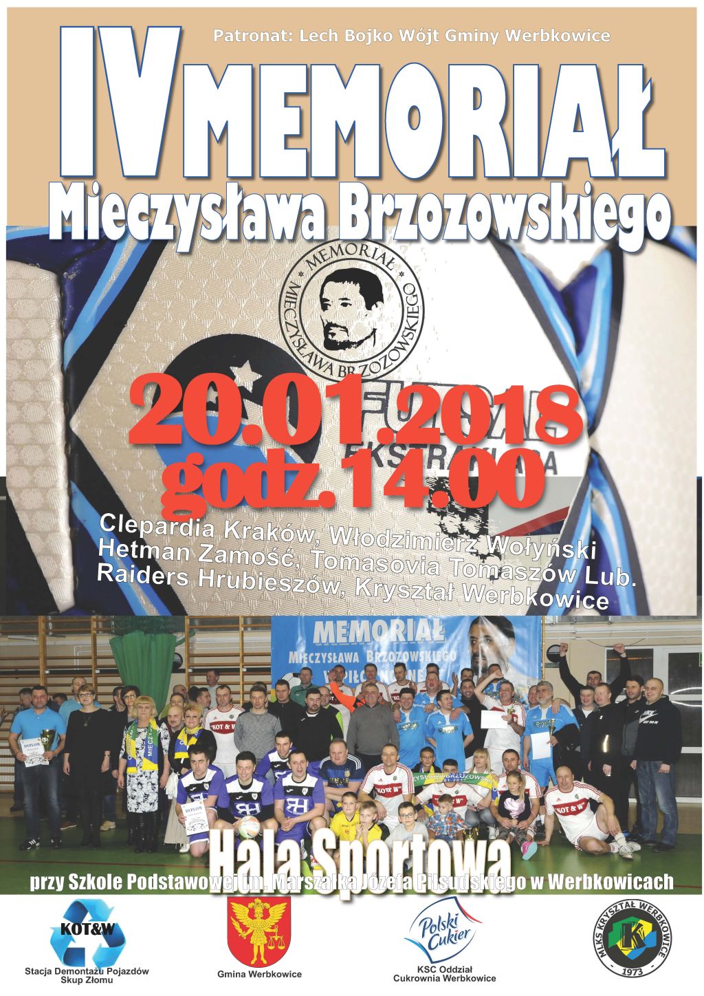 IV Memoriał Mieczysława Brzozowskiego w Halowej Piłce Nożnej Oldbojów 