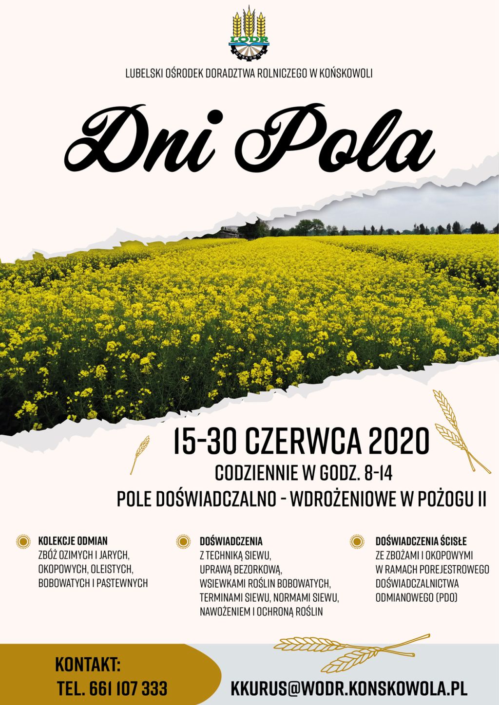 "Dni Pola" 15-30 czerwca 2020 r.