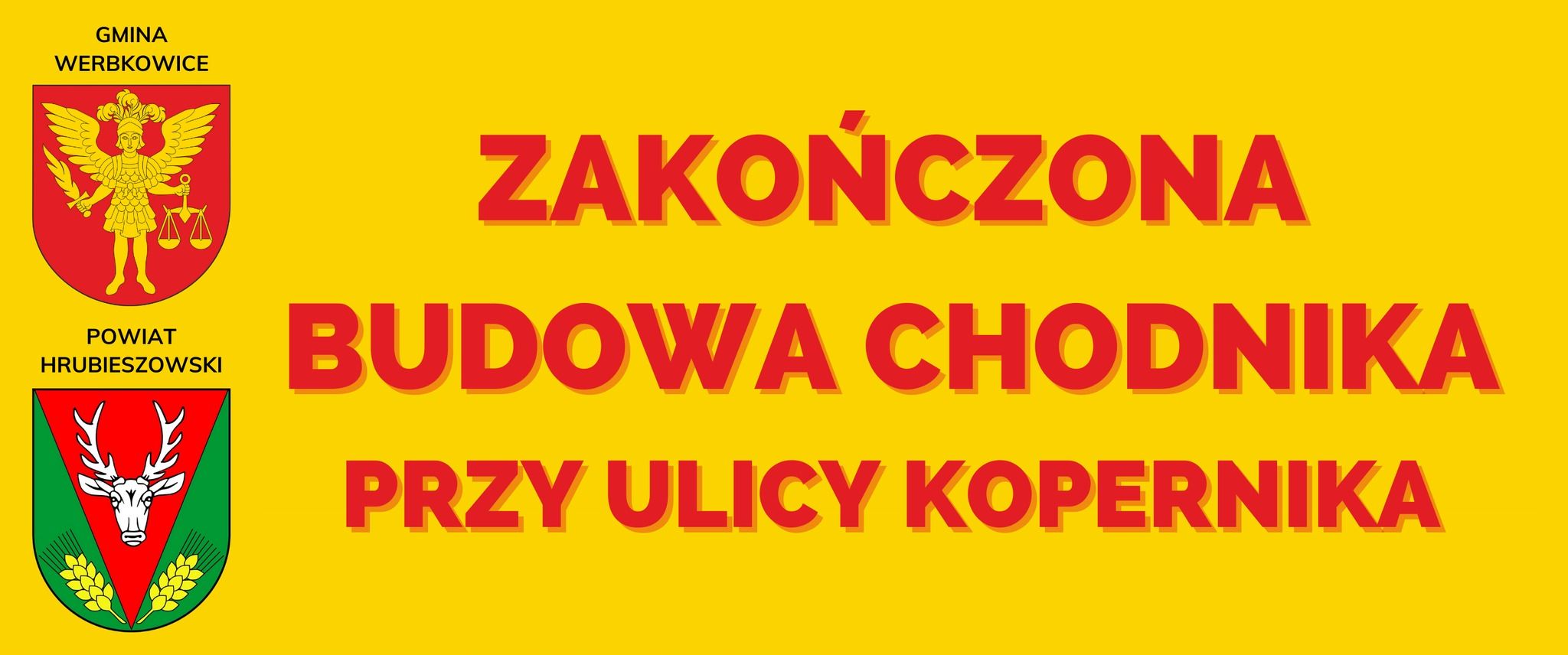 Budowa chodnika przy ulicy Kopernika zakończona