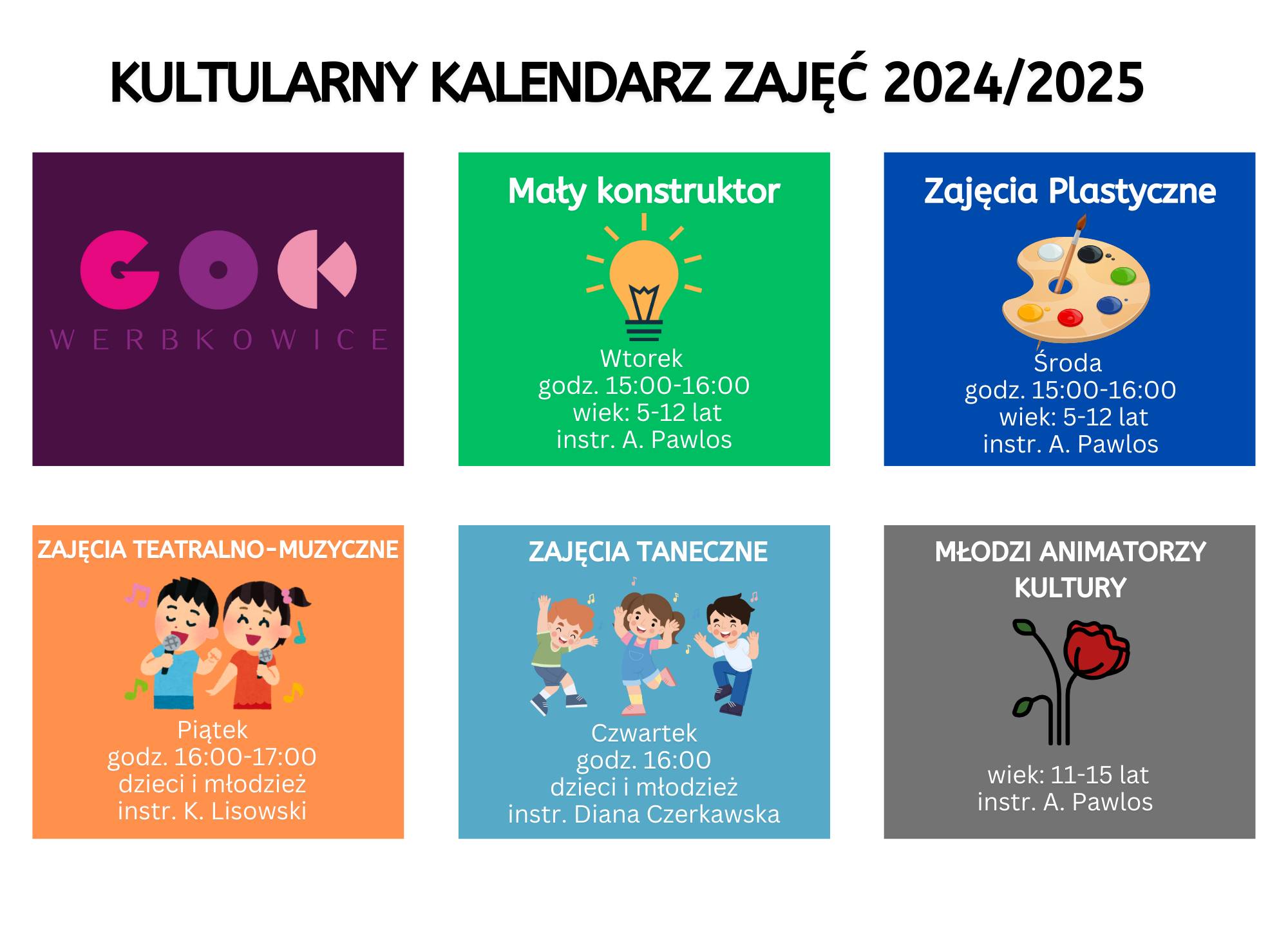 Kulturalny Kalendarz Zajęć 2024/2025