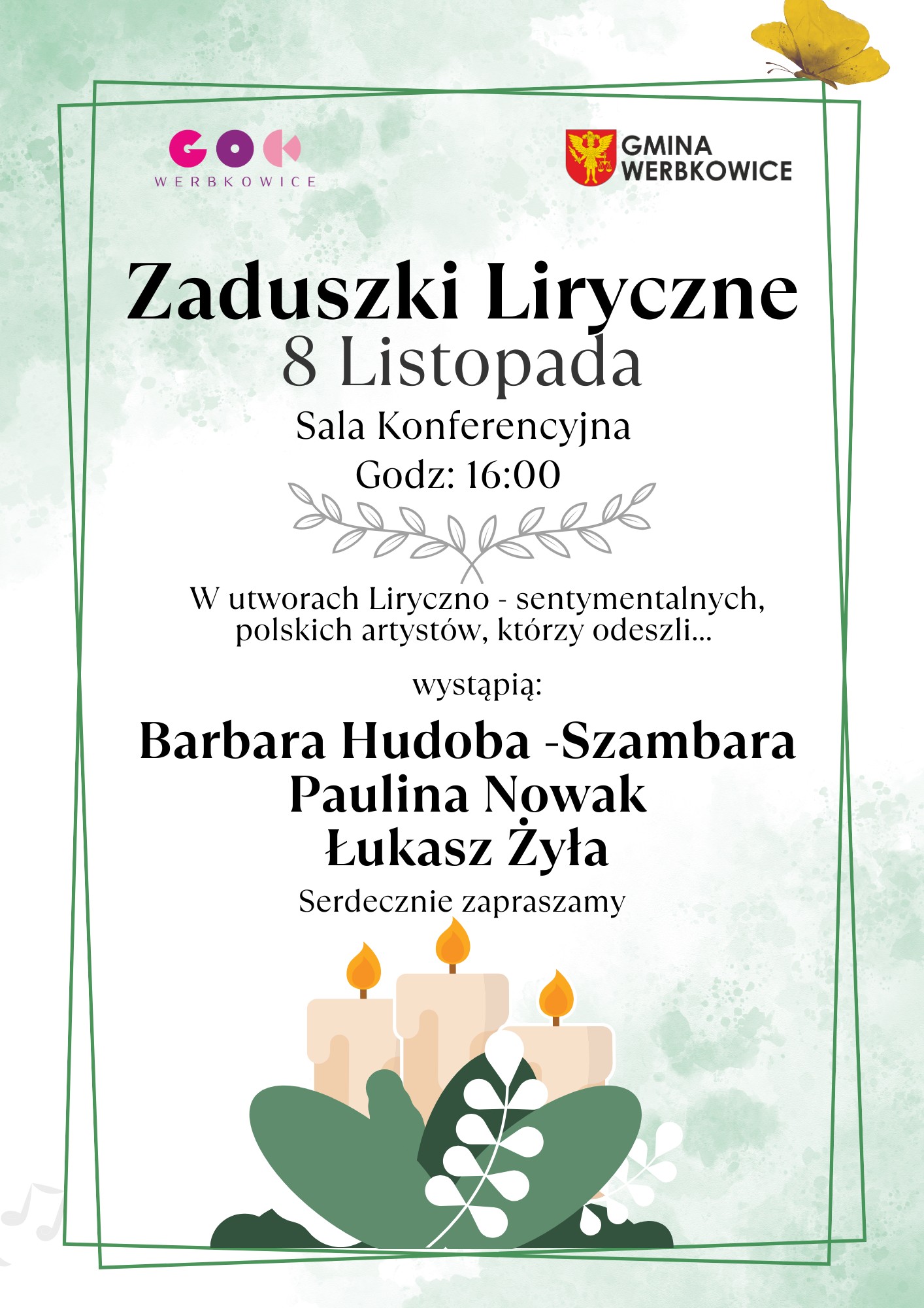 Zaduszki Liryczne - zaproszenie