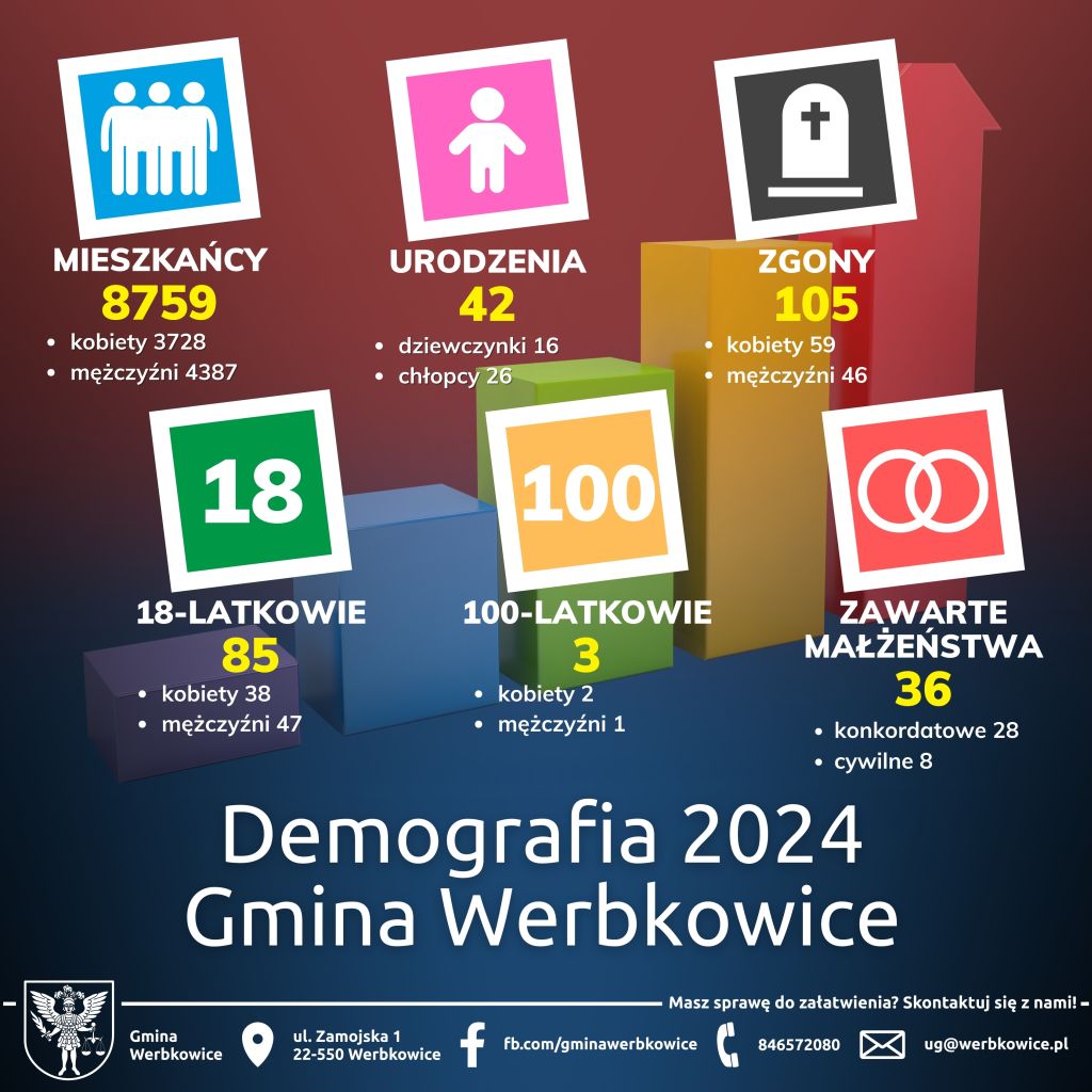 Demografia 2024 - Gmina Werbkowice