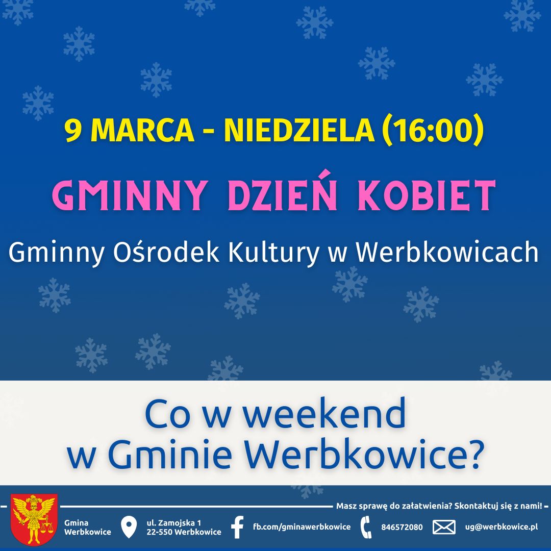 Co w weekend w Gminie Werbkowice? - 09.03.2025