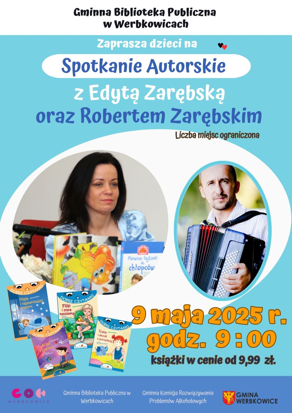  Spotkanie z Edyta Zarębską – autorką i ilustratorką książek - zaproszenie