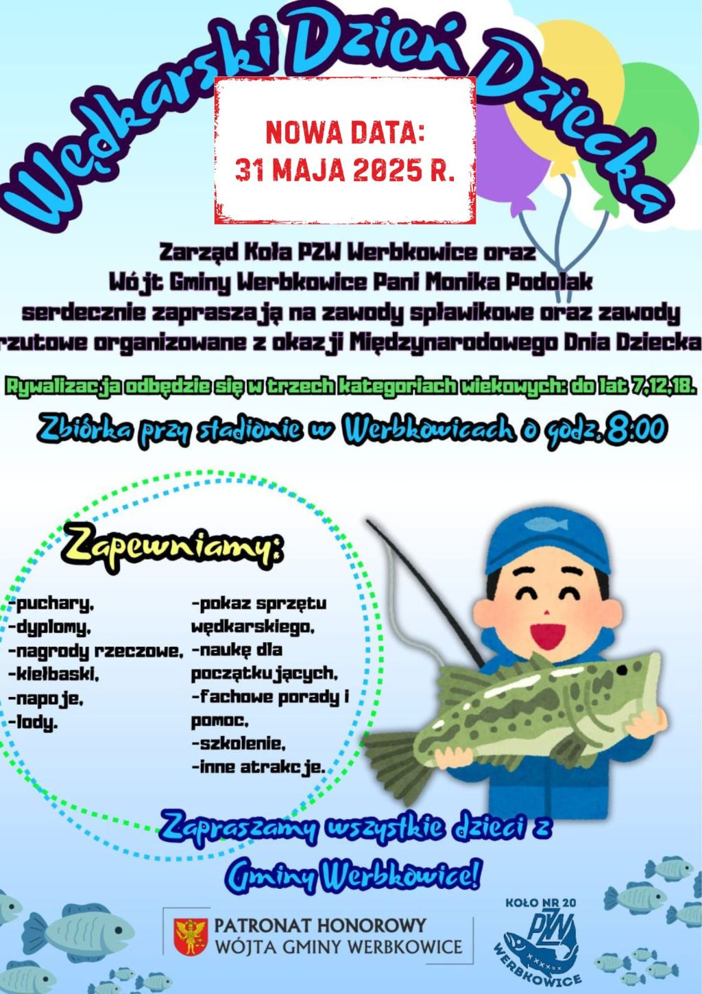 Nowa data Wędkarskiego Dnia Dziecka!