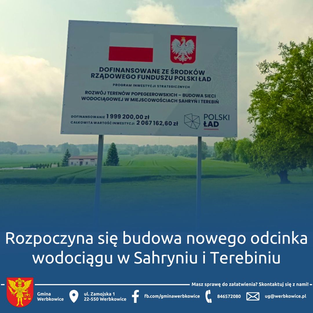 Rozpoczyna się budowa nowego odcinka wodociągu w Sahryniu i Terebiniu