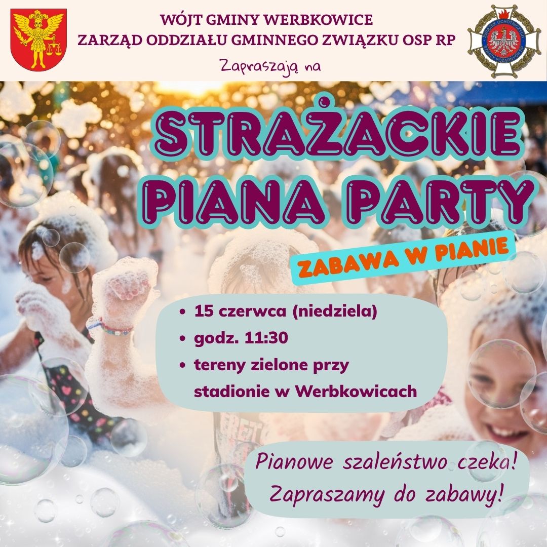 Strażackie Piana Party dla dzieci w Gminie Werbkowice